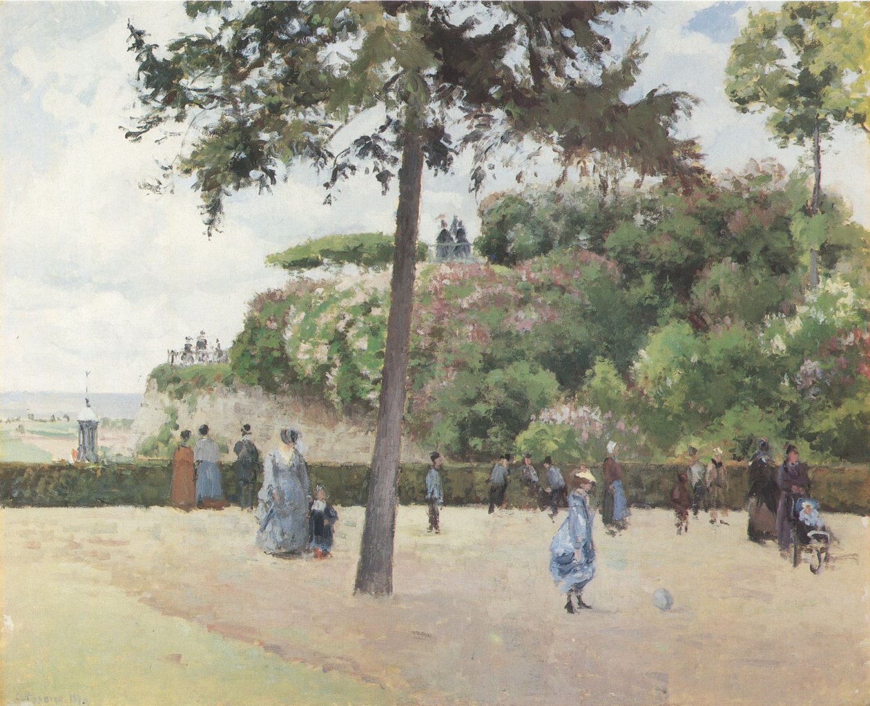 Le Jardin de la Ville, Pontoise - Camille Jacob Pissarro