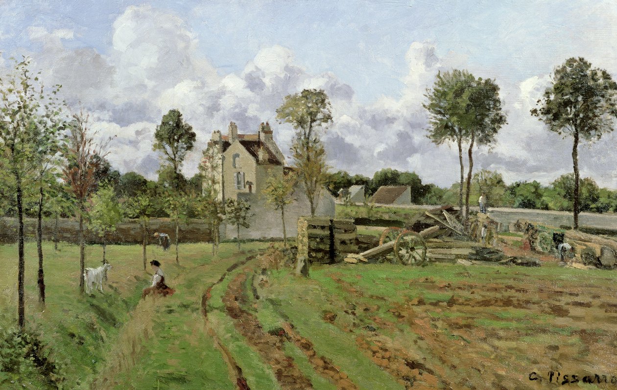 Paysage, Louveciennes, vers 1872 - Camille Jacob Pissarro