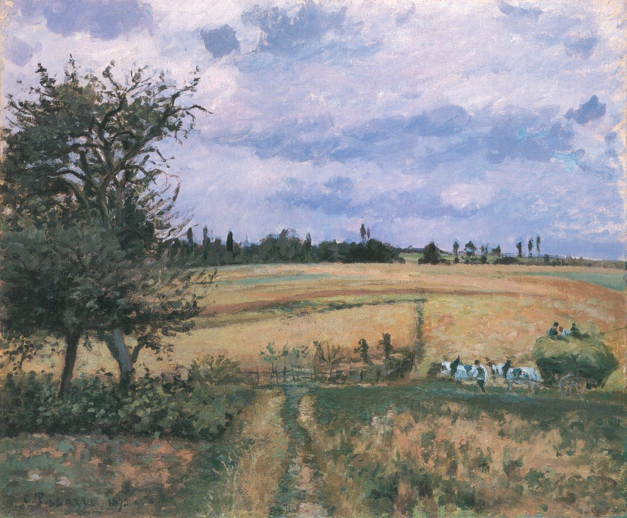 Paysage à Pontoise - Camille Jacob Pissarro