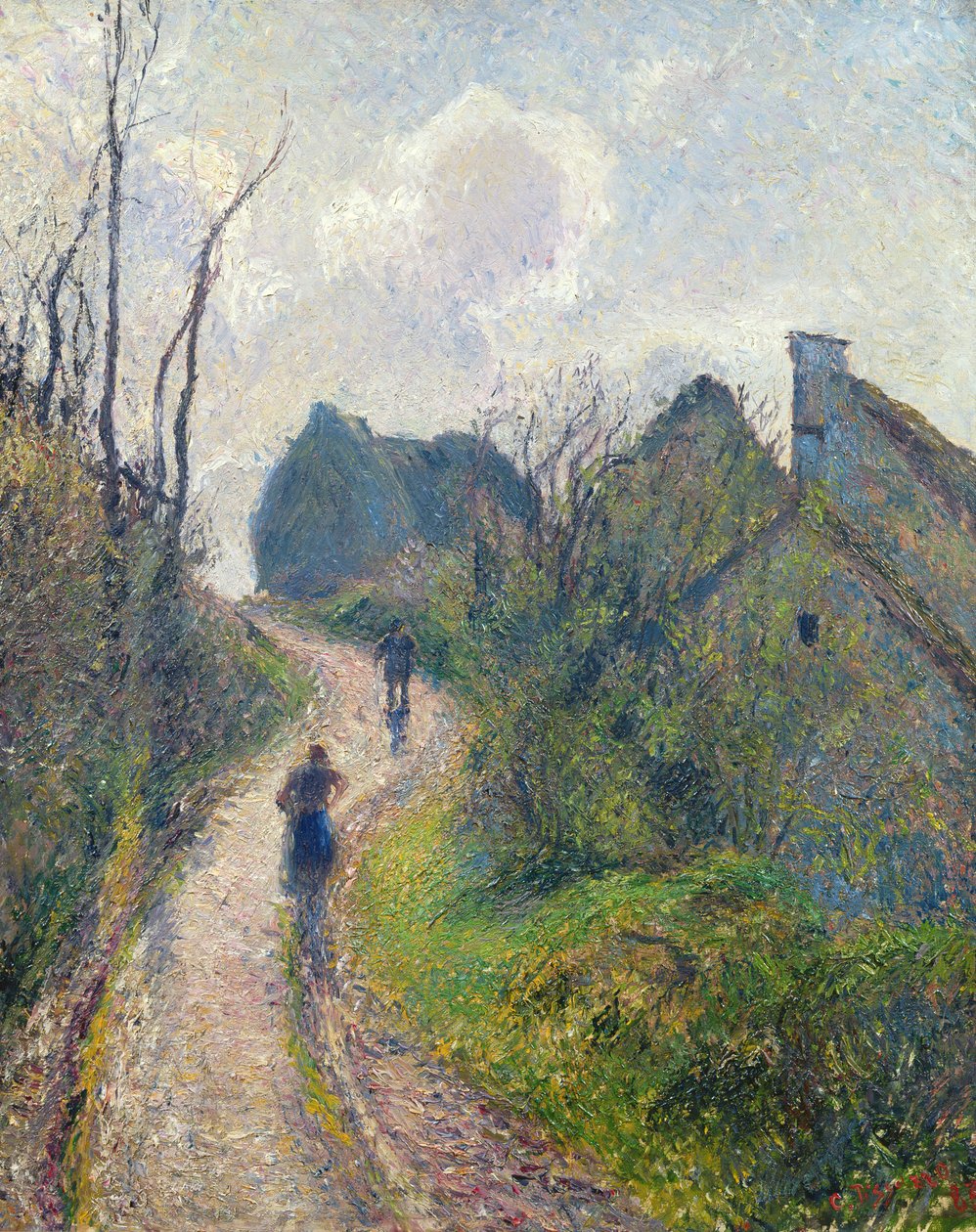 Route montant à Osny, 1883 - Camille Jacob Pissarro