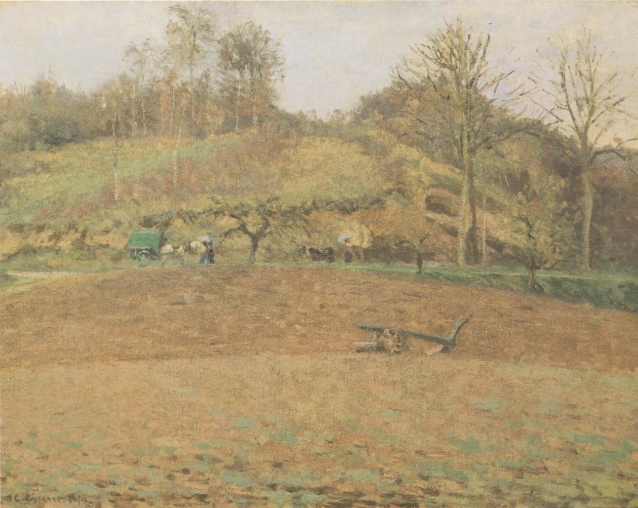 Terres labourées - Camille Jacob Pissarro