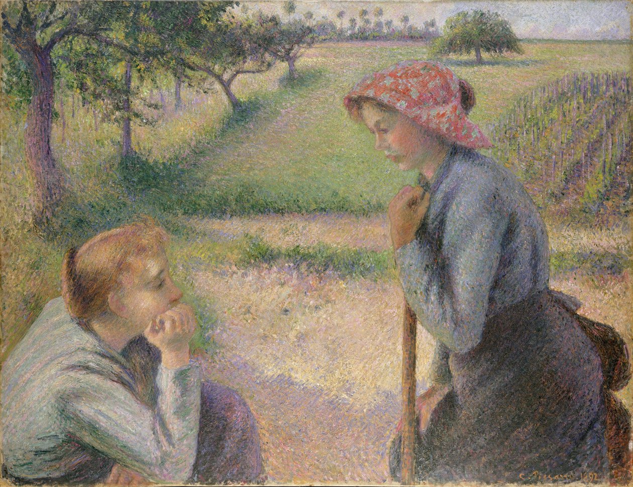 Deux jeunes paysannes - Camille Jacob Pissarro