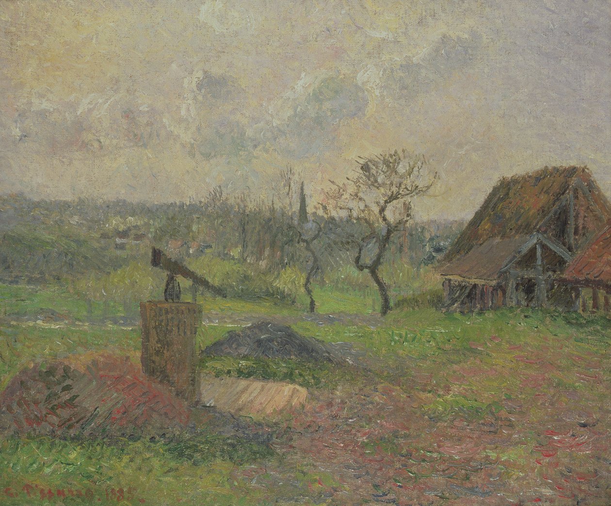 Une briqueterie à Eragny, 1885 - Camille Jacob Pissarro