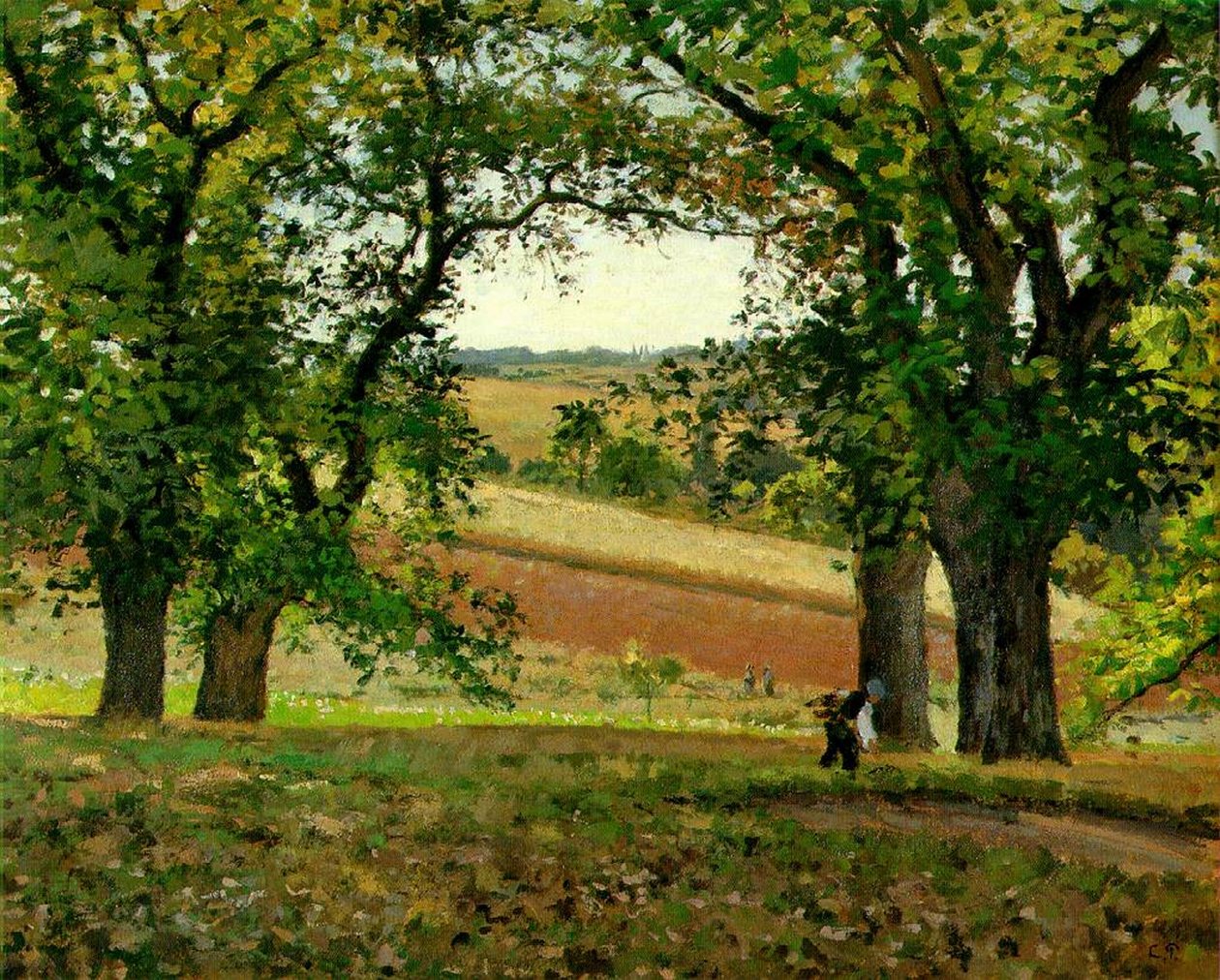 Châtaigniers à Osny, vers 1873 - Camille Jacob Pissarro