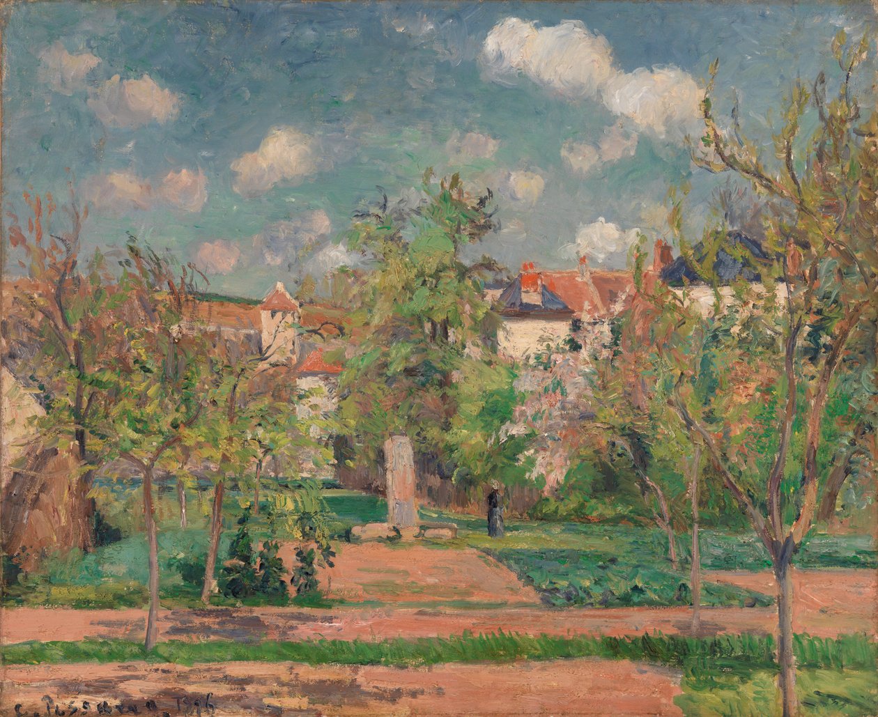 Jardin en plein soleil - Camille Jacob Pissarro
