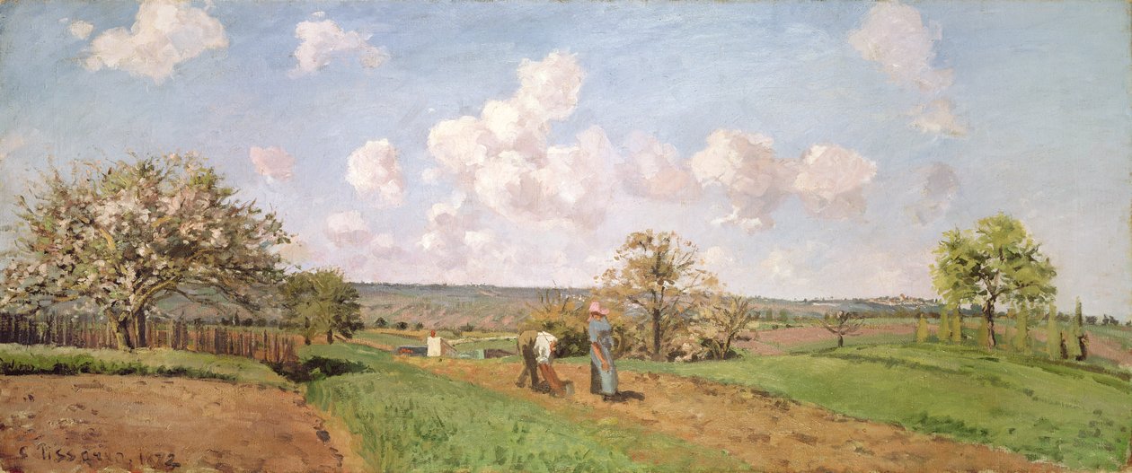 Dans les champs, 1872 - Camille Jacob Pissarro