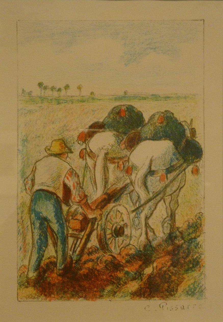 La Charrue - Camille Jacob Pissarro