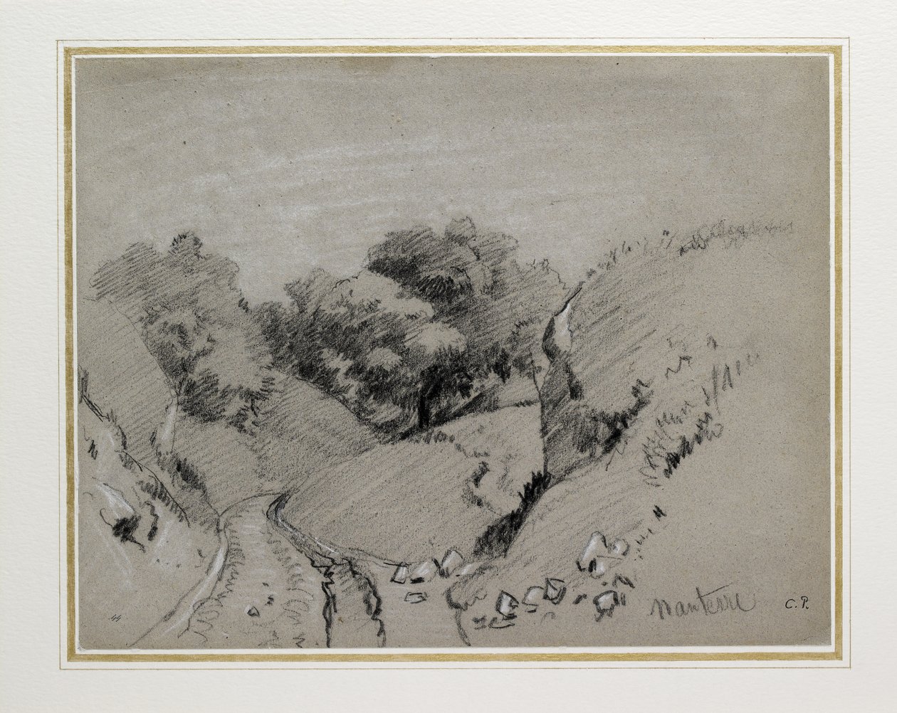 Nanterre, vers 1860 - Camille Jacob Pissarro