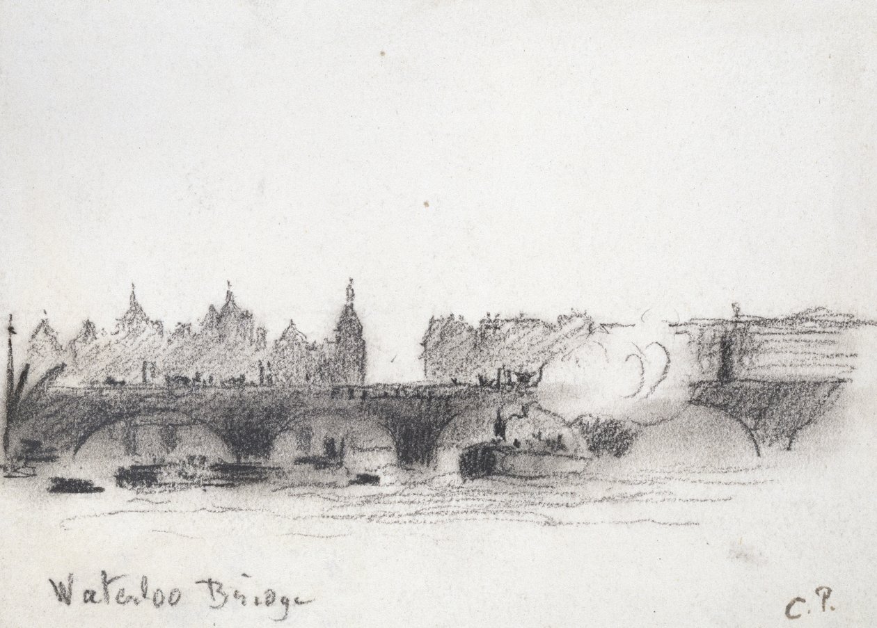 Étude du pont de Waterloo - Camille Jacob Pissarro