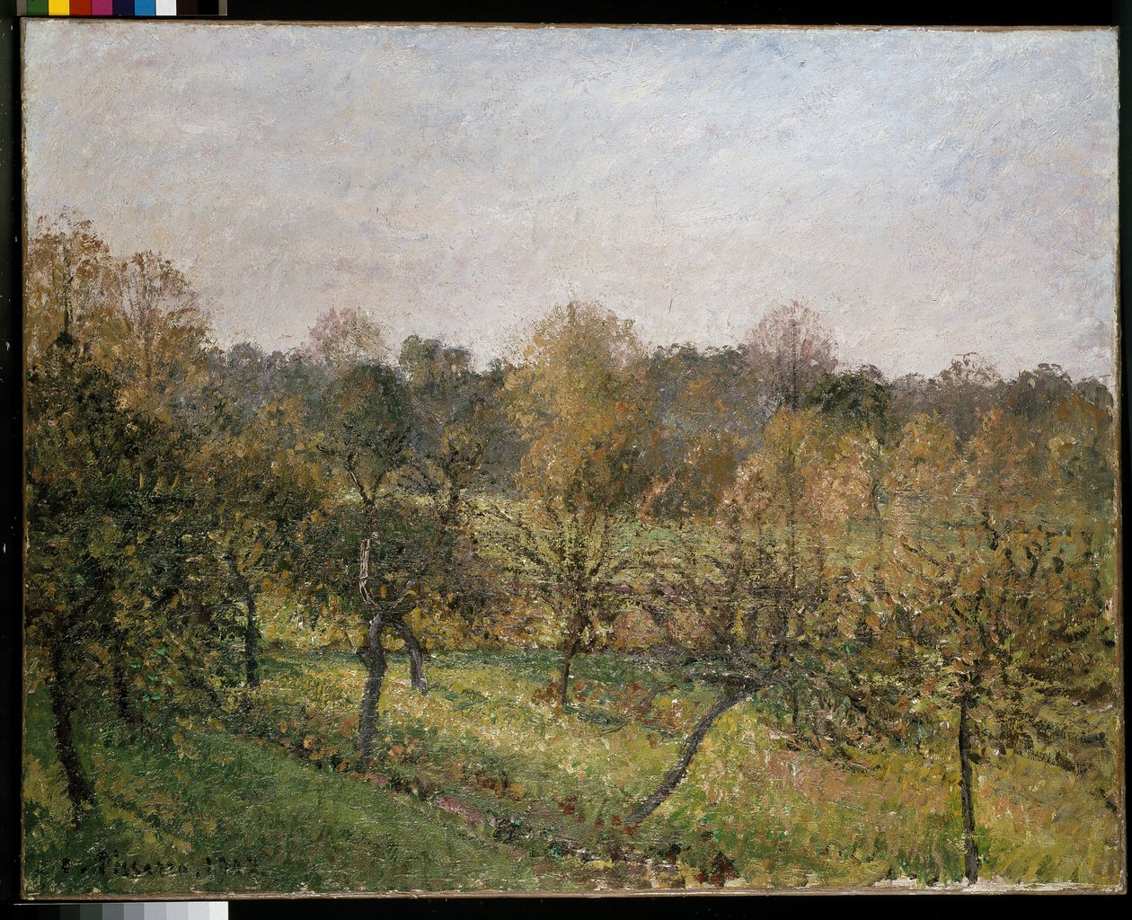 Coucher de soleil à Éragny, 1902 - Camille Jacob Pissarro