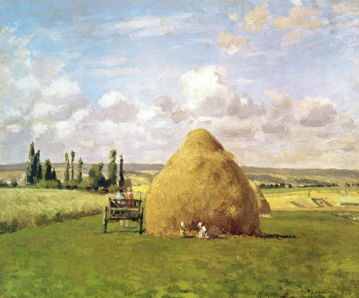 La meule de foin, Pontoise, 1873 - Camille Jacob Pissarro