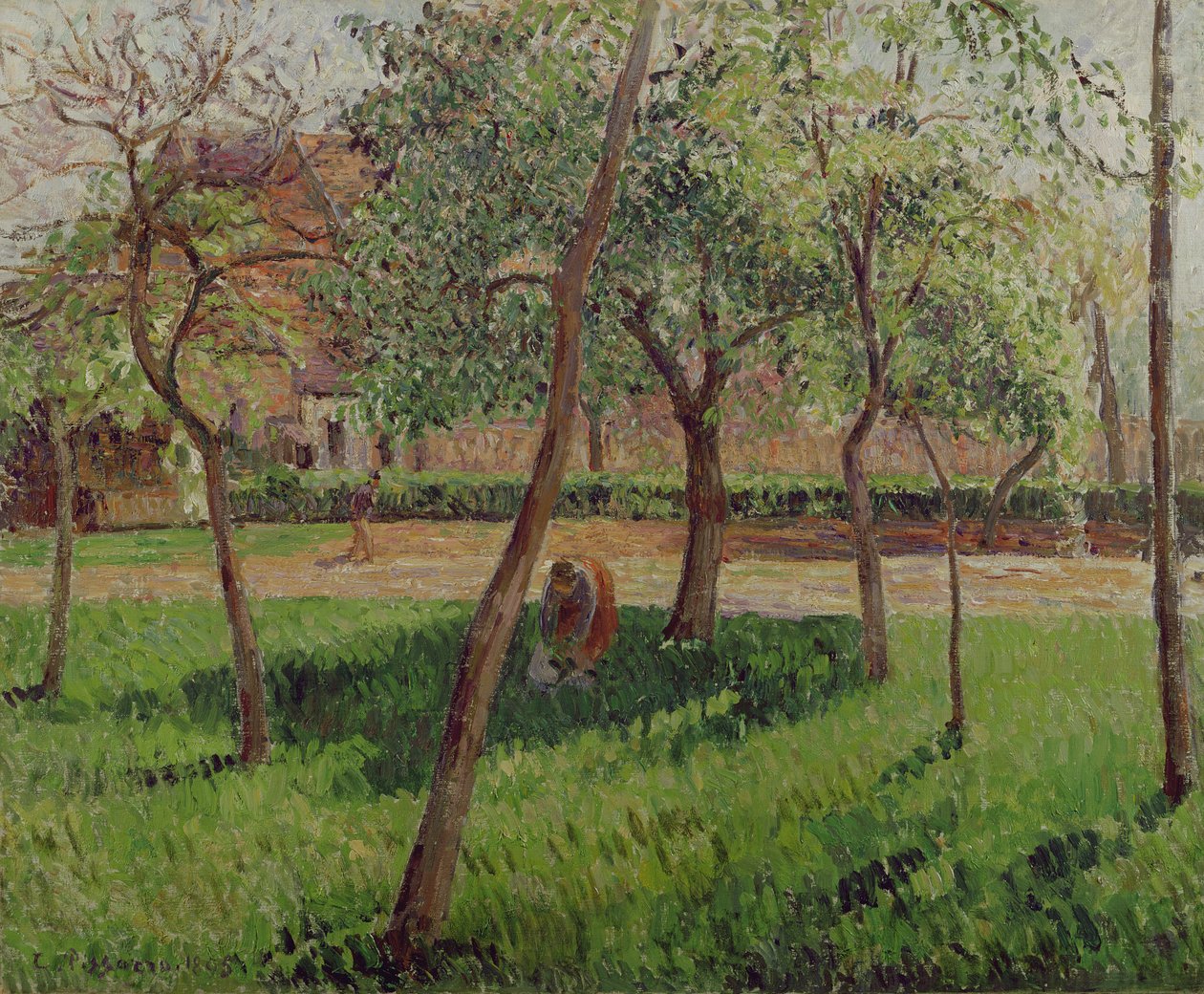 Jardin clos à Eragny, 1895 - Camille Jacob Pissarro