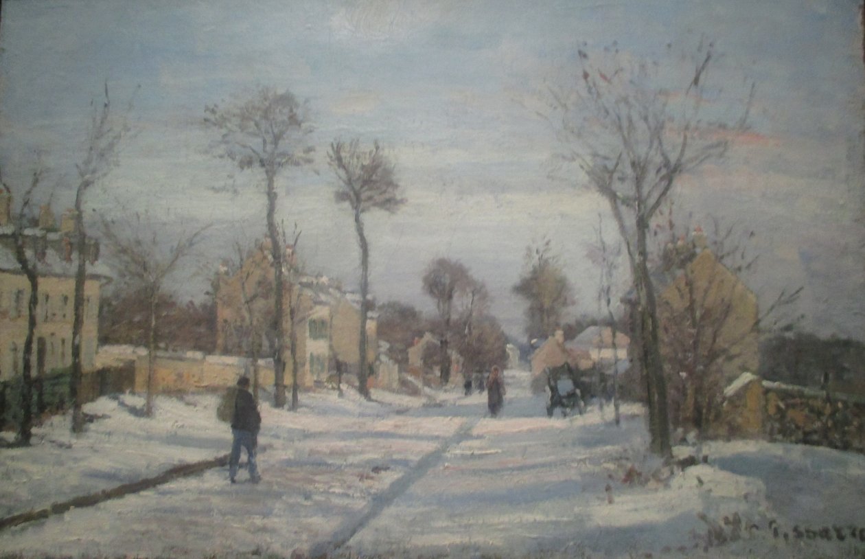 La route de Versailles à Louveciennes - Camille Jacob Pissarro
