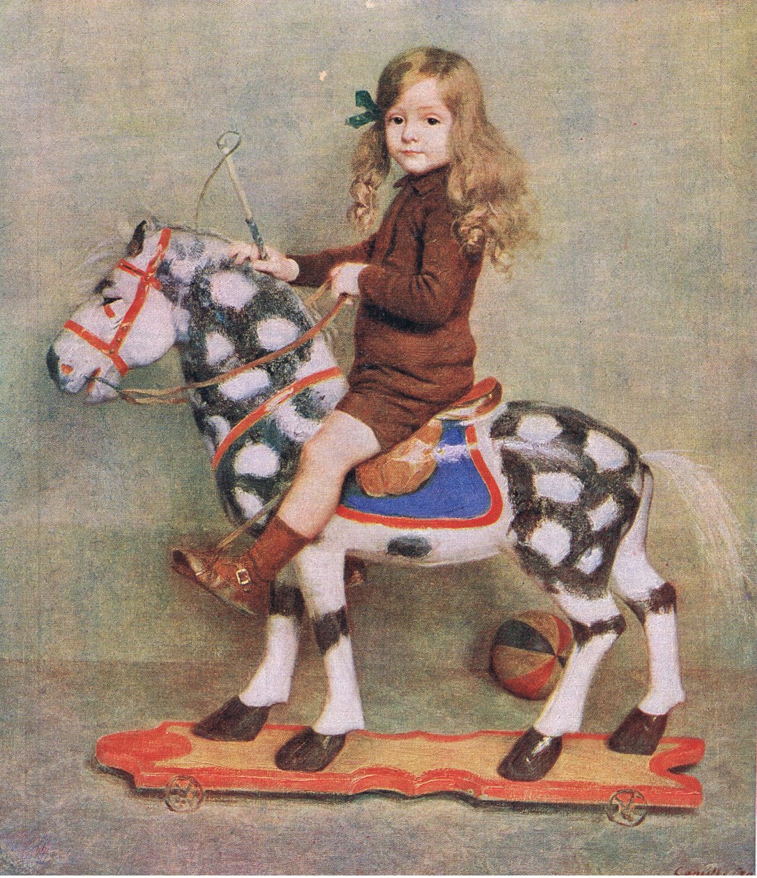 La fille au cheval de bois, illustration de My Magazine - Camille Boiry