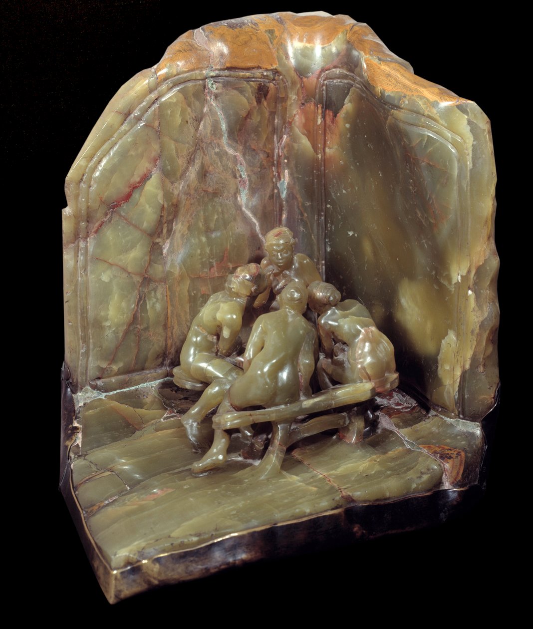 Les causeuses 1897 (bronze et onyx) - Camille Claudel