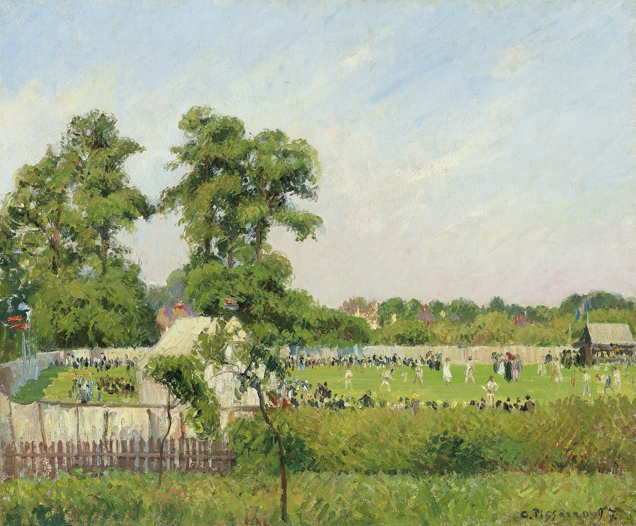 Match de cricket à Bedford Park, Londres, 1897 - Camille Jacob Pissarro