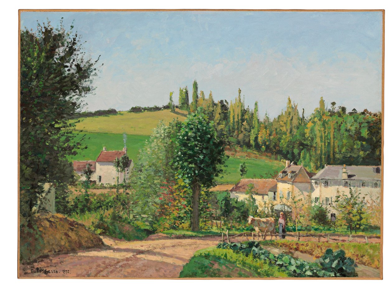 Hameau près de Pontoise, 1872 - Camille Jacob Pissarro