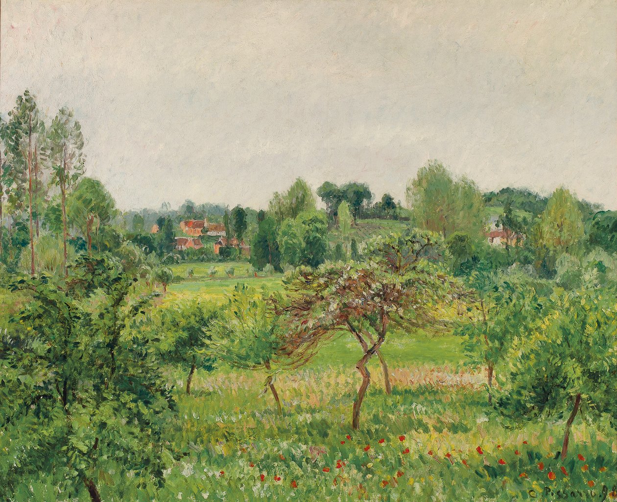 Juin, temps pluvieux, Eragny, 1898 - Camille Jacob Pissarro