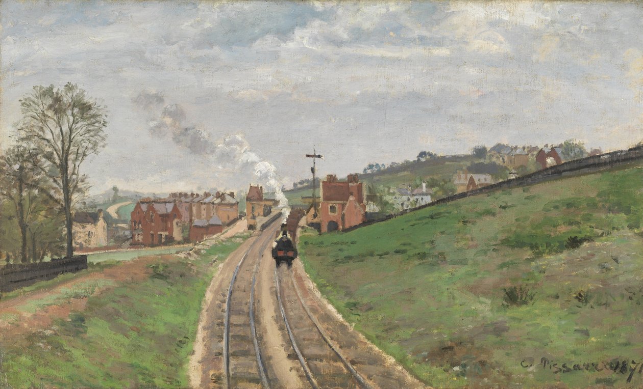 Gare de Lordship Lane, Dulwich, 1871 - Camille Jacob Pissarro