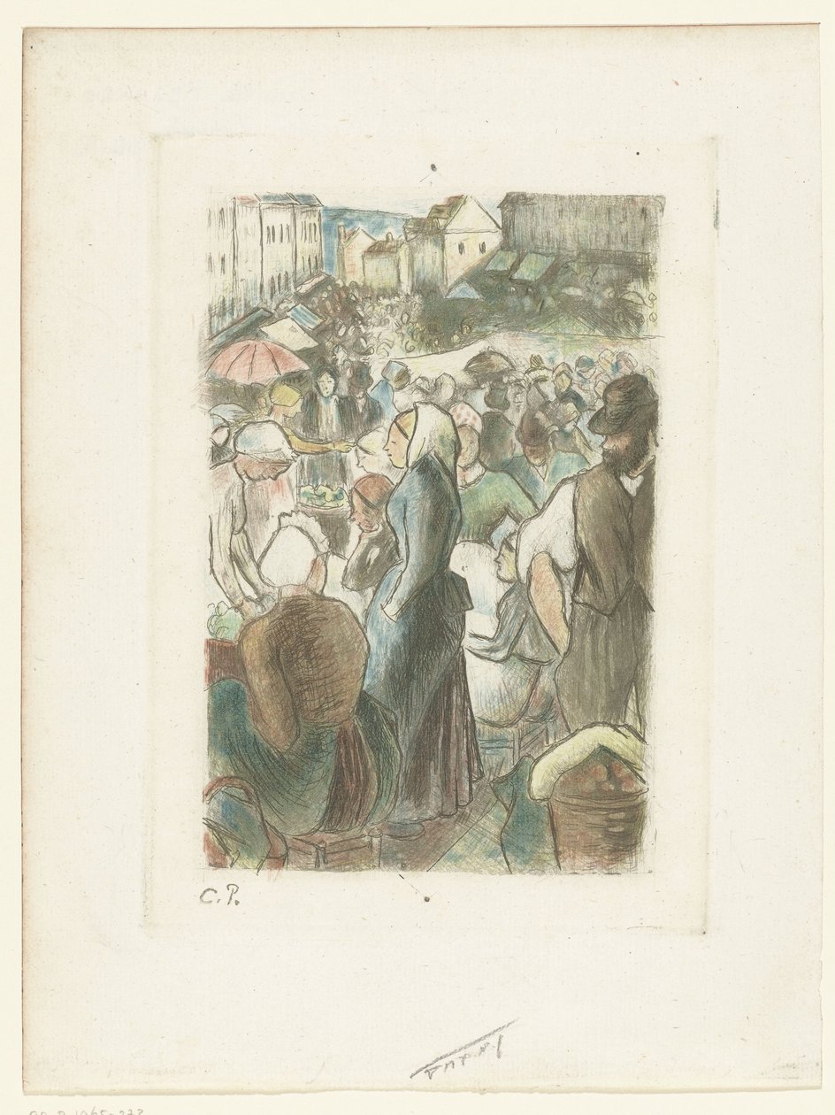 Marché de Gisors - Camille Jacob Pissarro