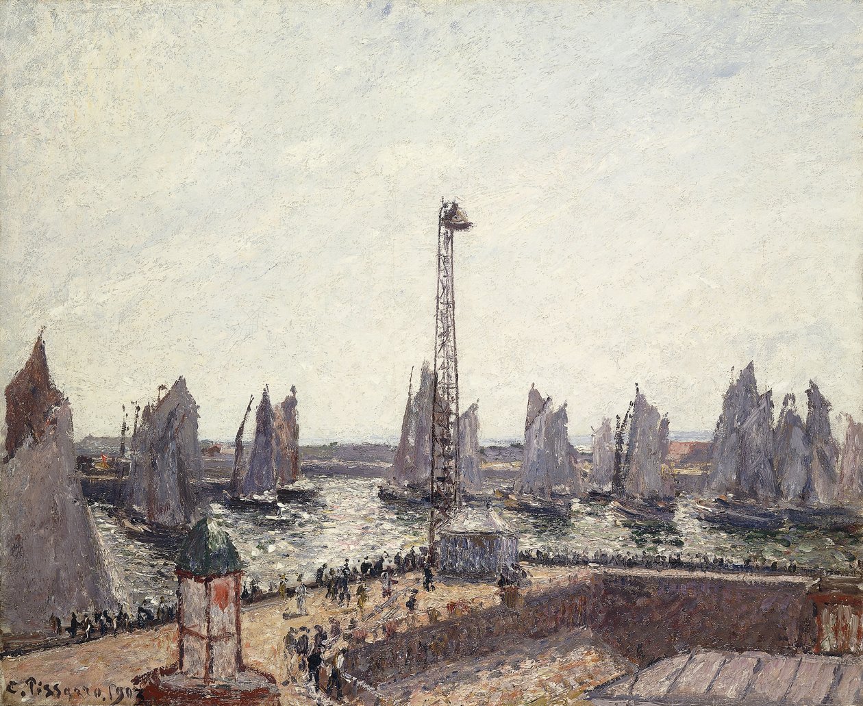 Avant-port et Anse des Pilotes, Le Havre, 1903 - Camille Jacob Pissarro