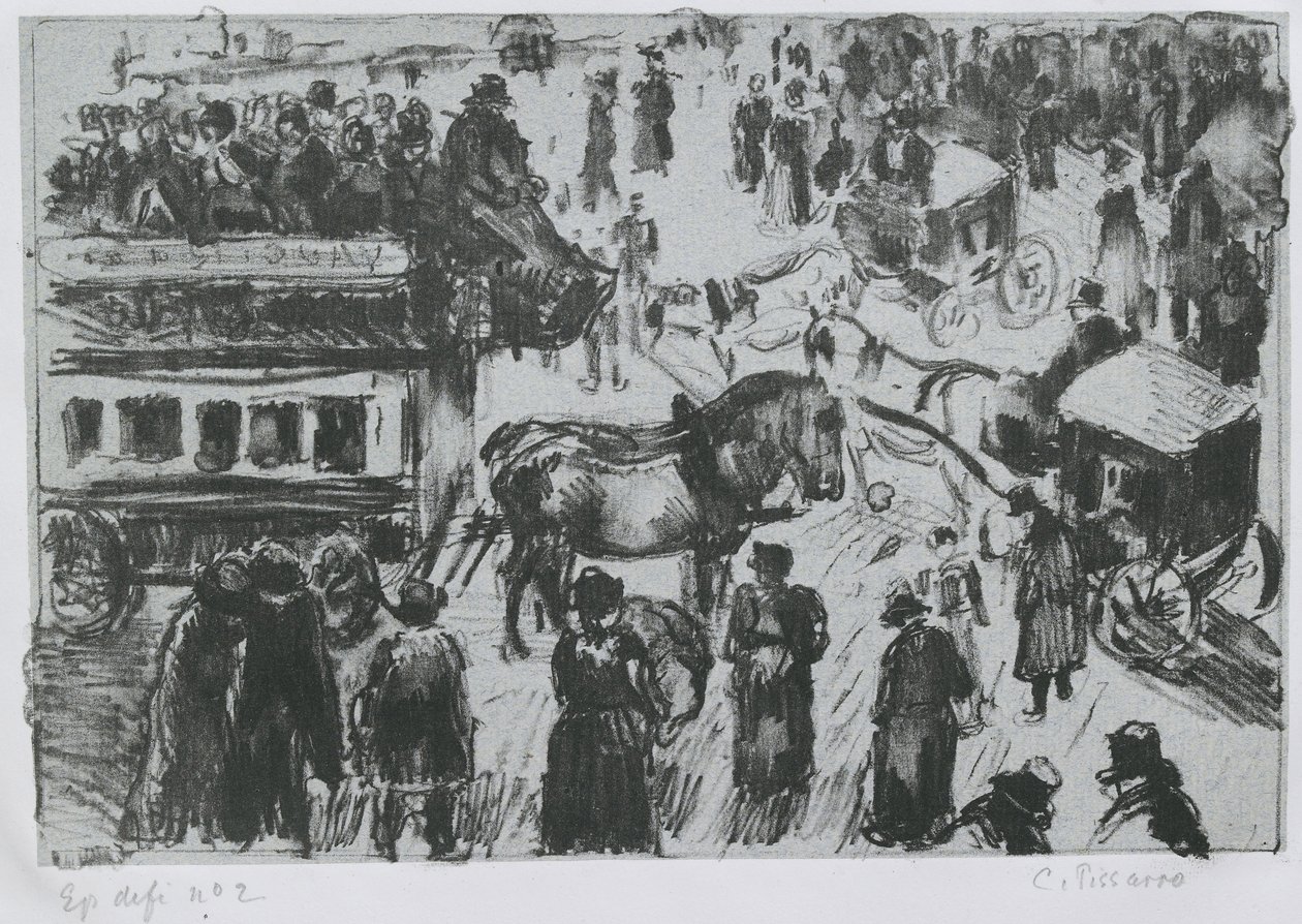 Place du Havre, à Paris, c. 1897 - Camille Jacob Pissarro