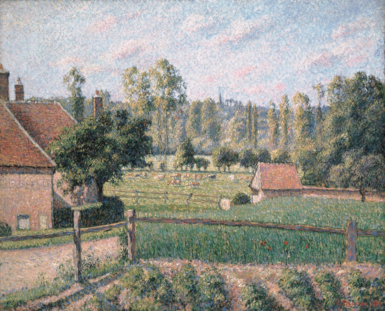 Prairie à Éragny, 1889 - Camille Jacob Pissarro