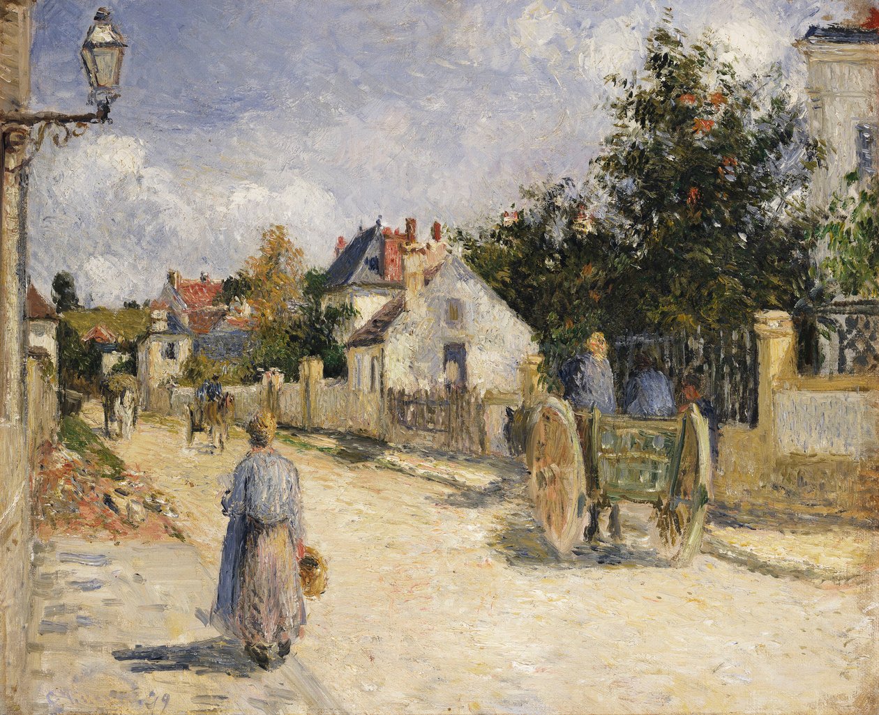 Route à Pontoise, 1879 - Camille Jacob Pissarro