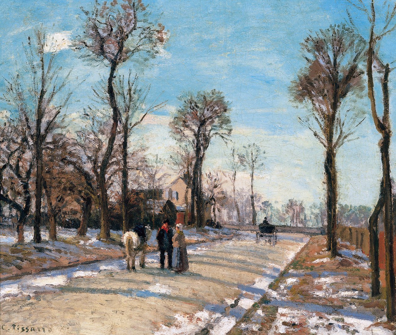 Route de Versailles, Louveciennes, soleil d