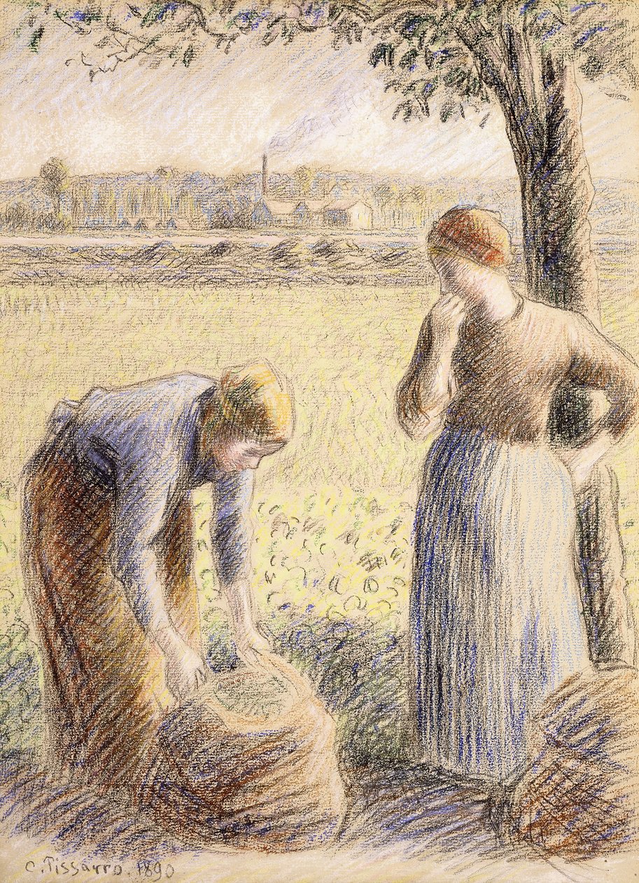La cueillette - Camille Jacob Pissarro