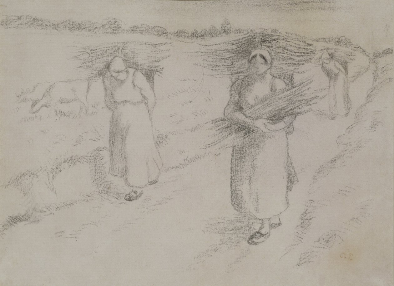 Les ramasseurs de brindilles, c.1896 - Camille Jacob Pissarro