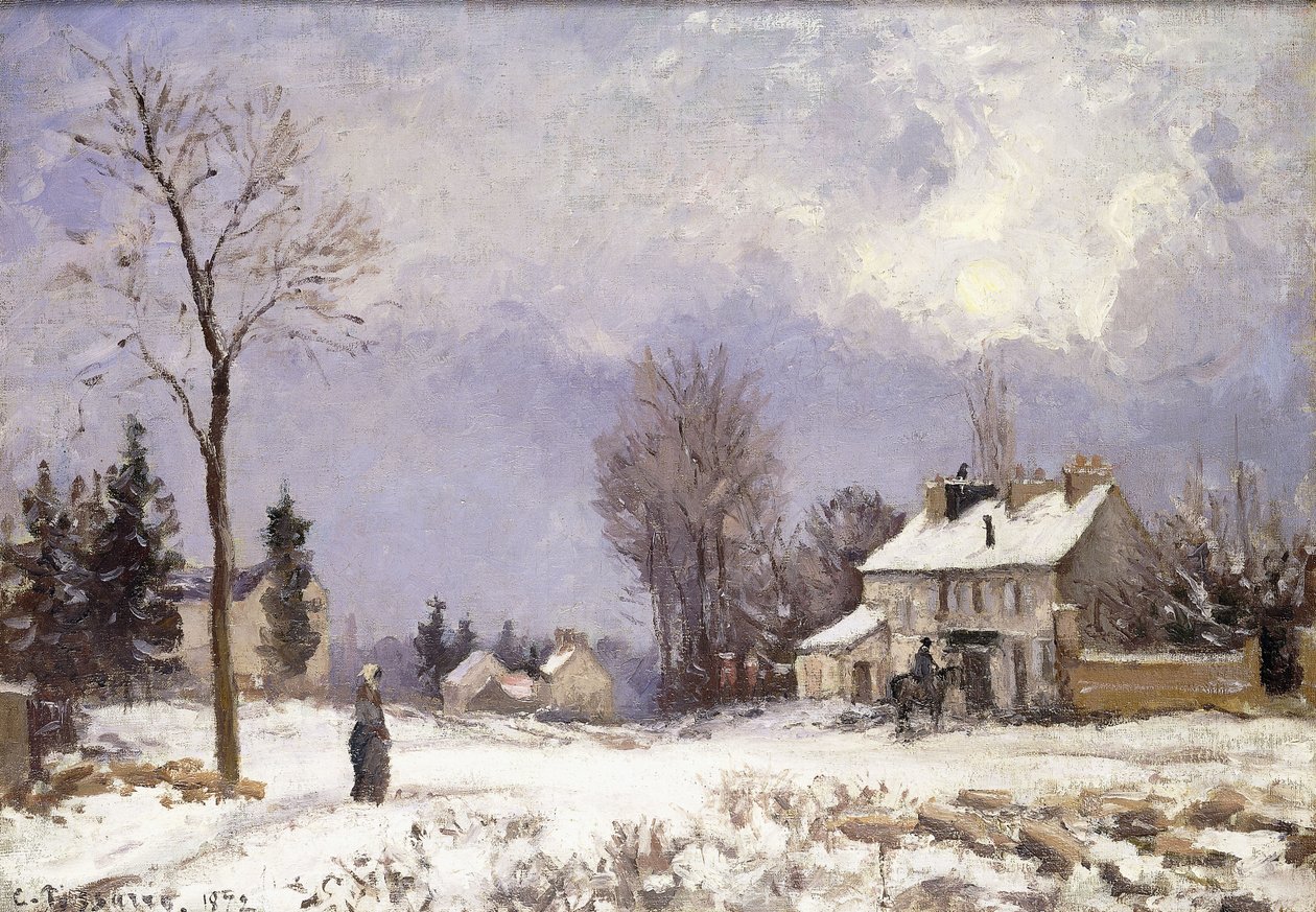 La route de Versailles à Saint-Germain à Louveciennes, 1872 - Camille Jacob Pissarro