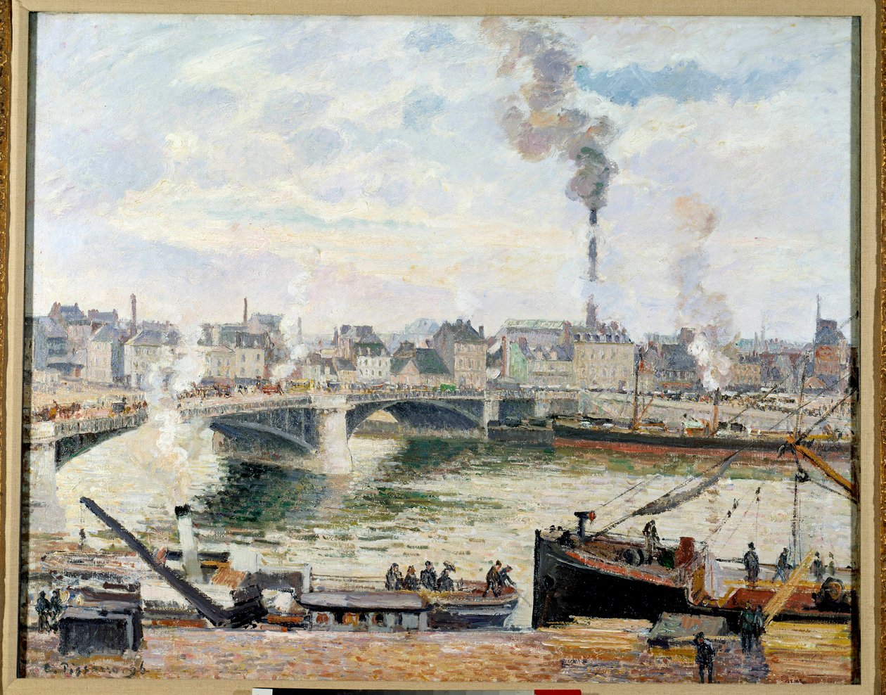 Le grand pont de Rouen - Camille Jacob Pissarro