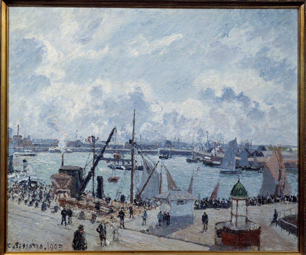 Avant-port du Havre, quai de Southampton - Camille Jacob Pissarro