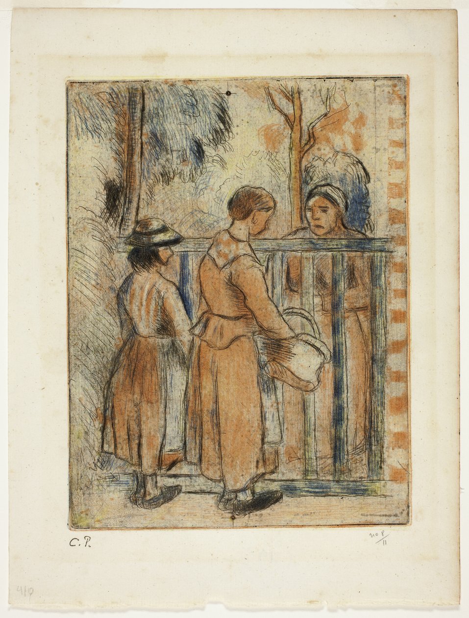 Femmes mendiantes, c.1894 - Camille Pissarro