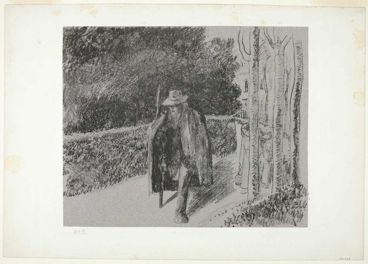 Mendiant avec béquille - Camille Pissarro