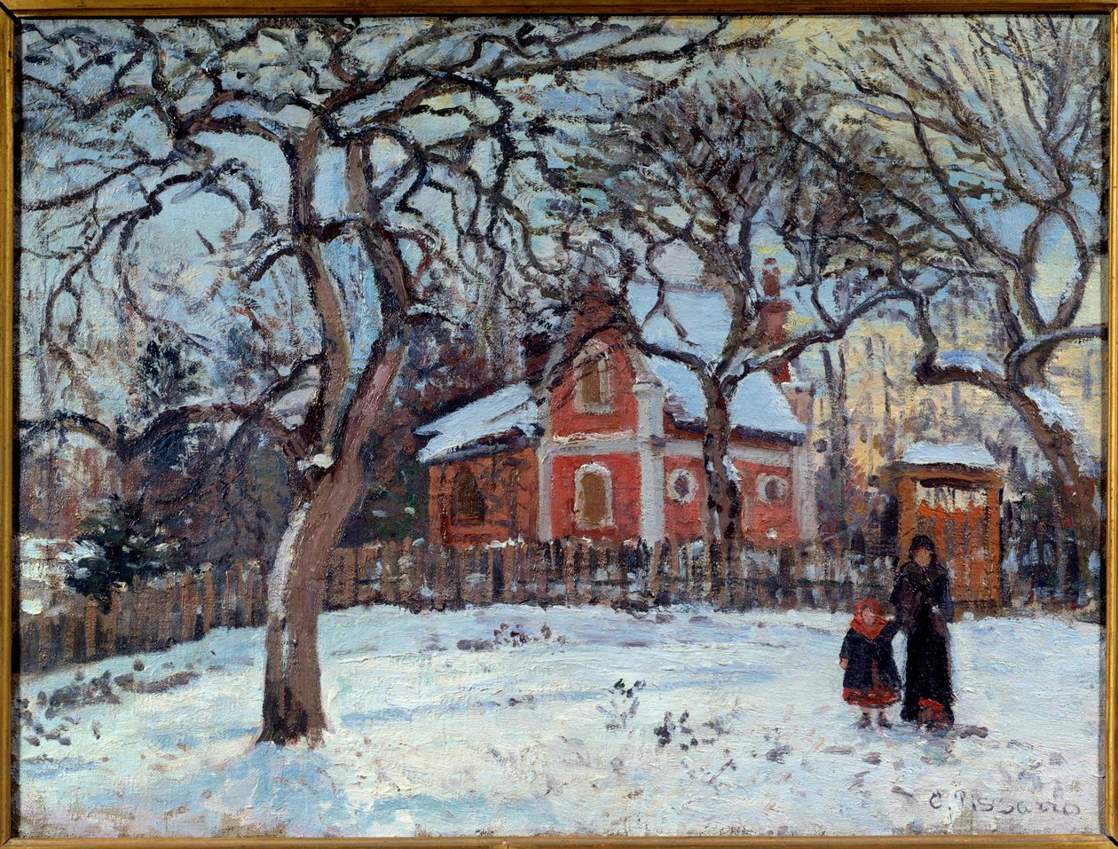 Châtaignier et Louveciennes - Camille Jacob Pissarro