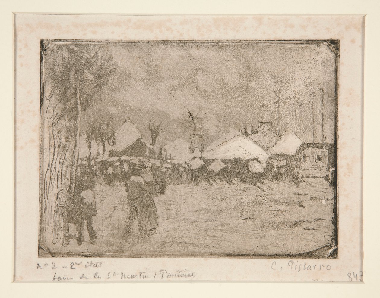 Foire de la Saint-Martin, à Pontoise - Camille Pissarro