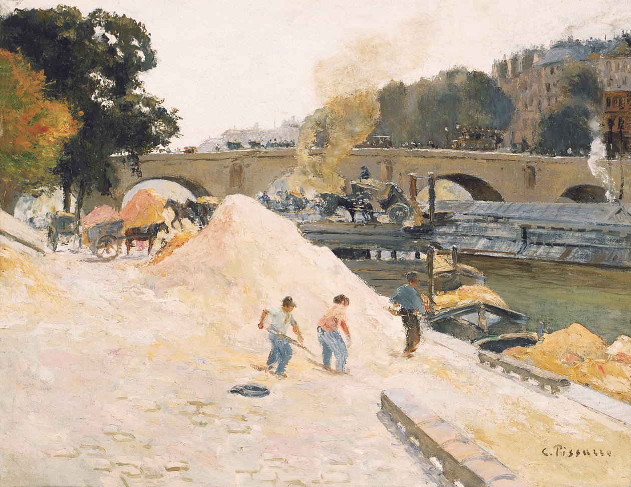 French: Le Pont-Marie vu depuis le quai d