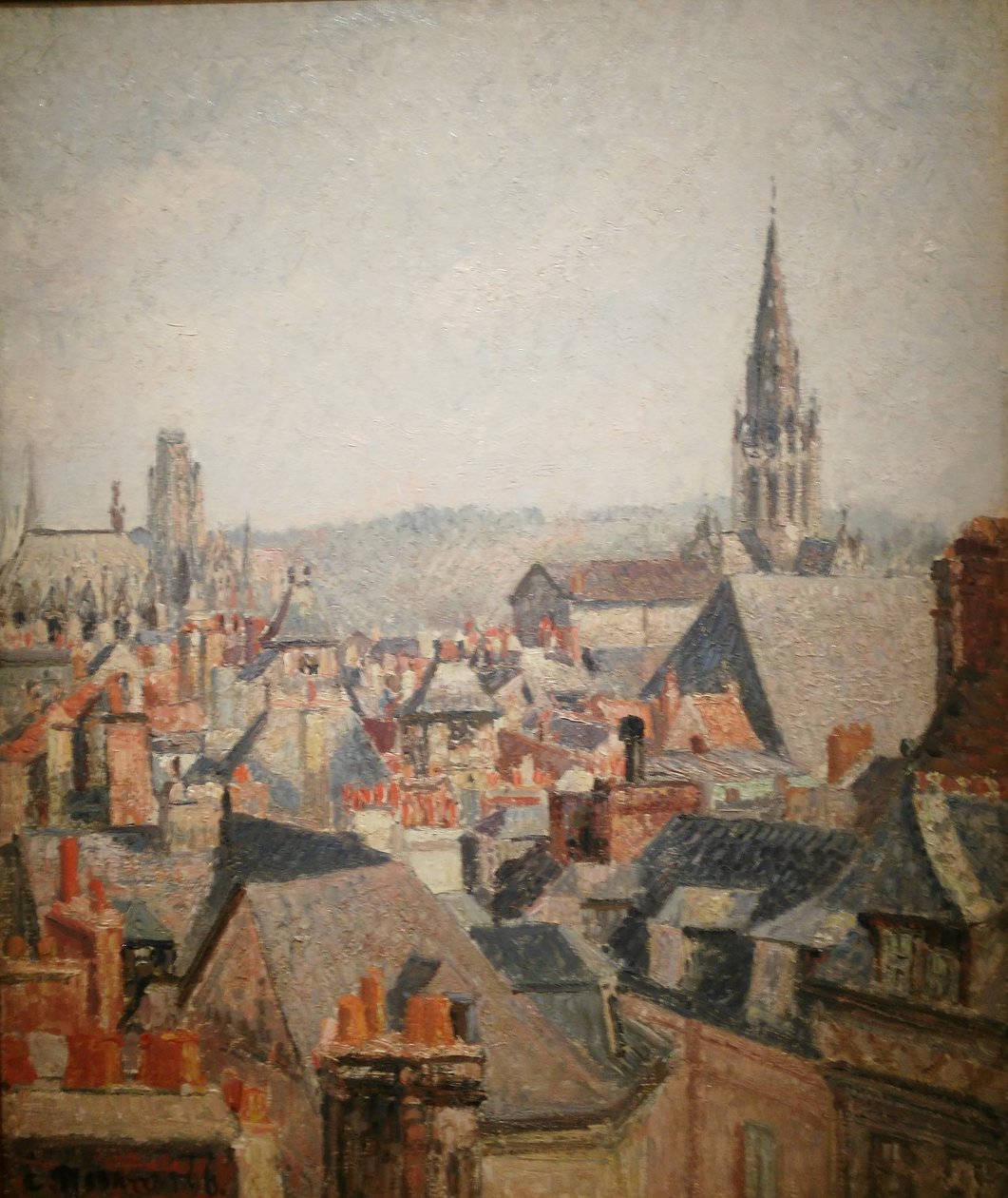 French : Les toits du vieux Rouen, soleil
French : Les toits du vieux Rouen au soleil - Camille Pissarro