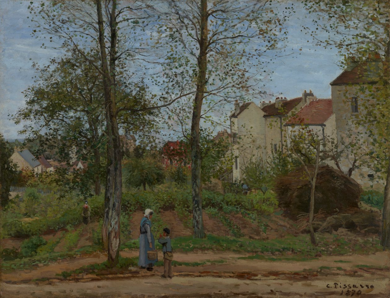 Maisons à Bougival - Camille Jacob Pissarro