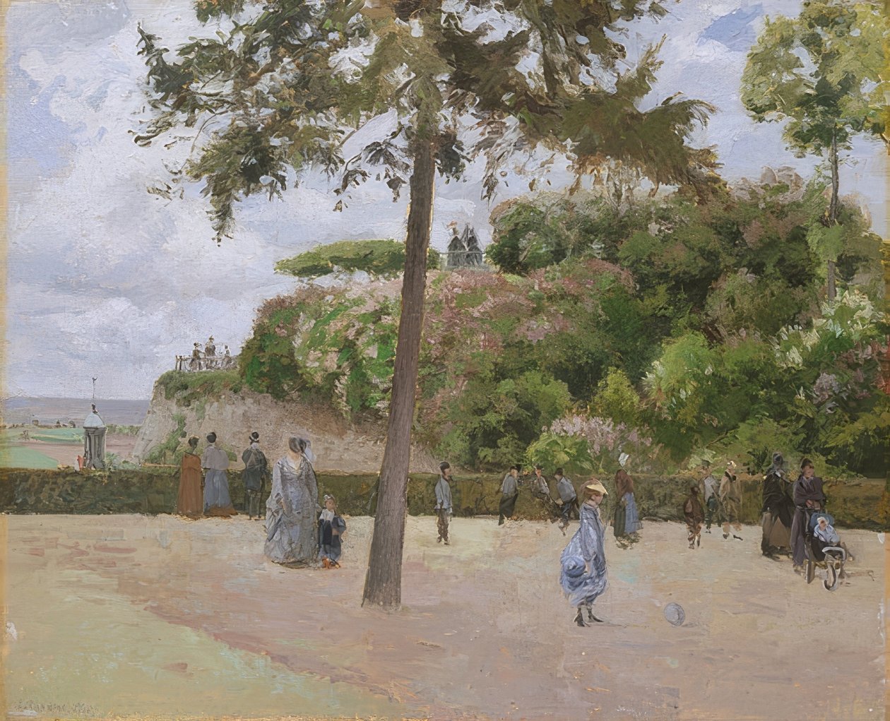 Dans le parc de Pontoise. 1874 - Camille Jacob Pissarro