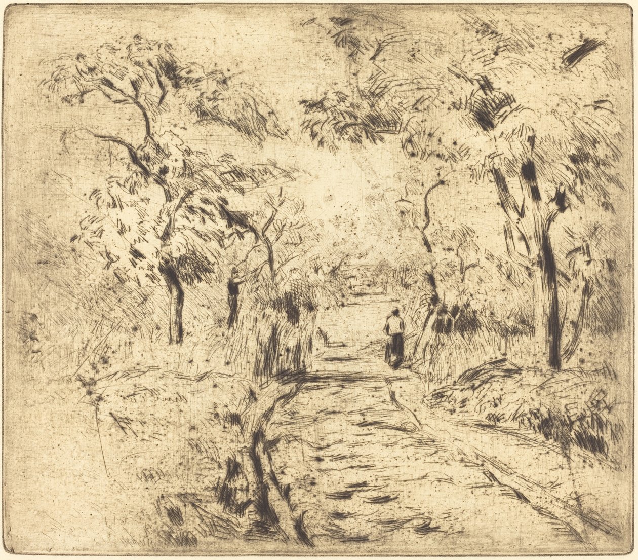 Dans les champs, à Ennery - Camille Pissarro