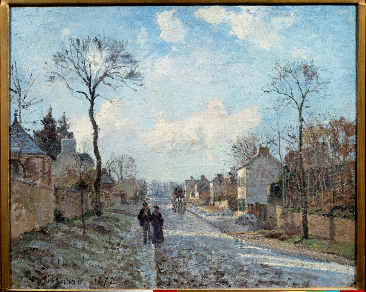 La route de Louveciennes - Camille Jacob Pissarro