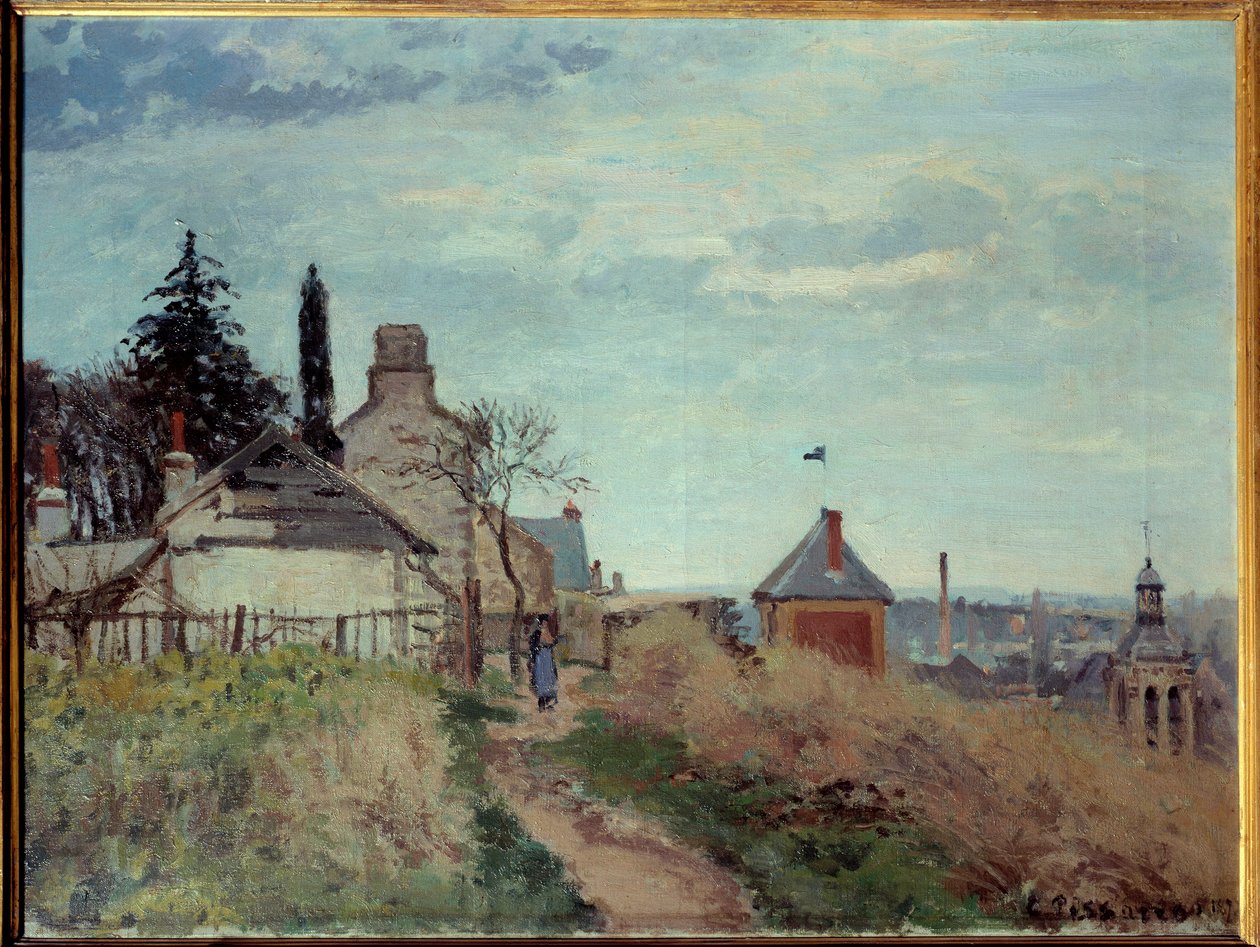 Le palais de justice à Pontoise - Camille Jacob Pissarro