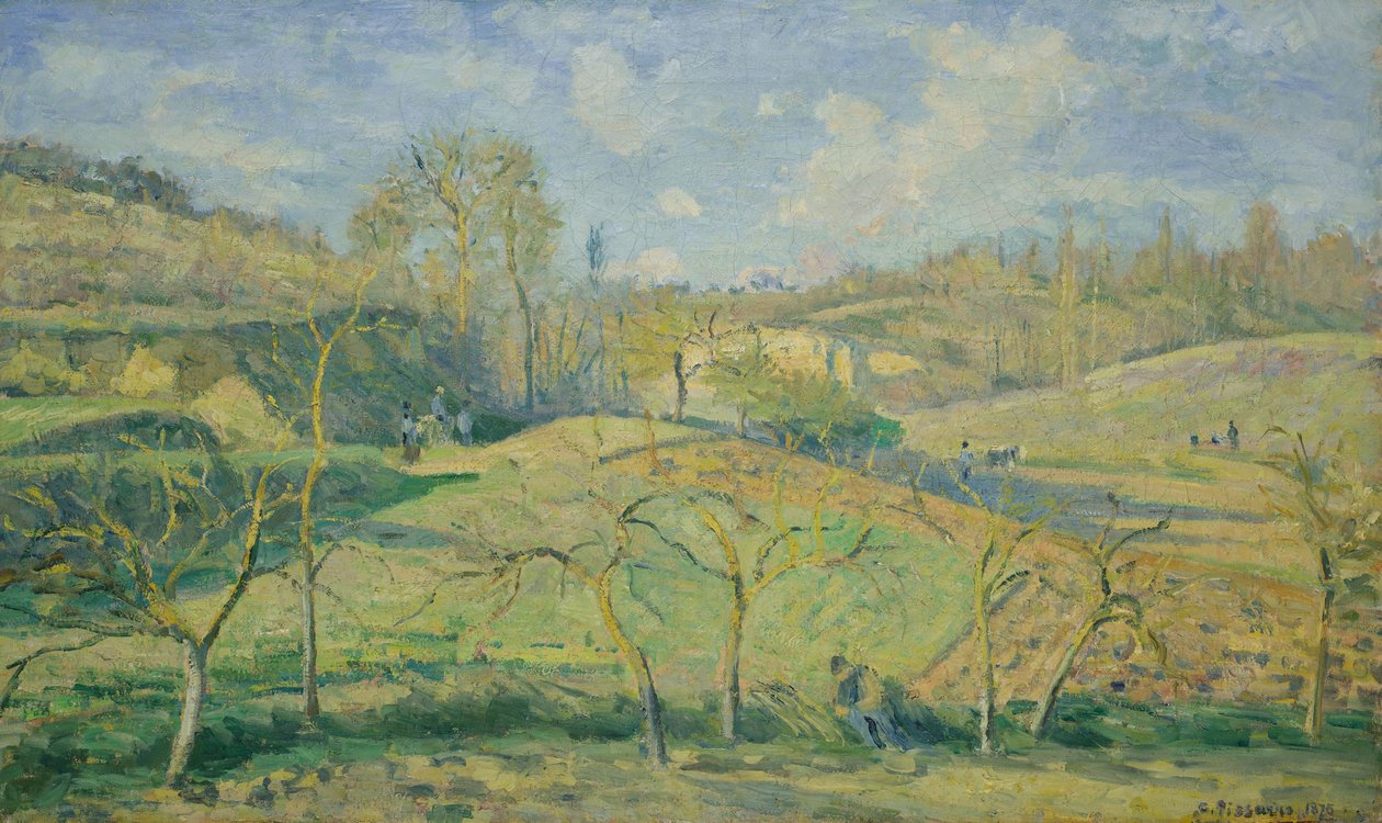 Soleil de mars, Pontoise - Camille Pissarro