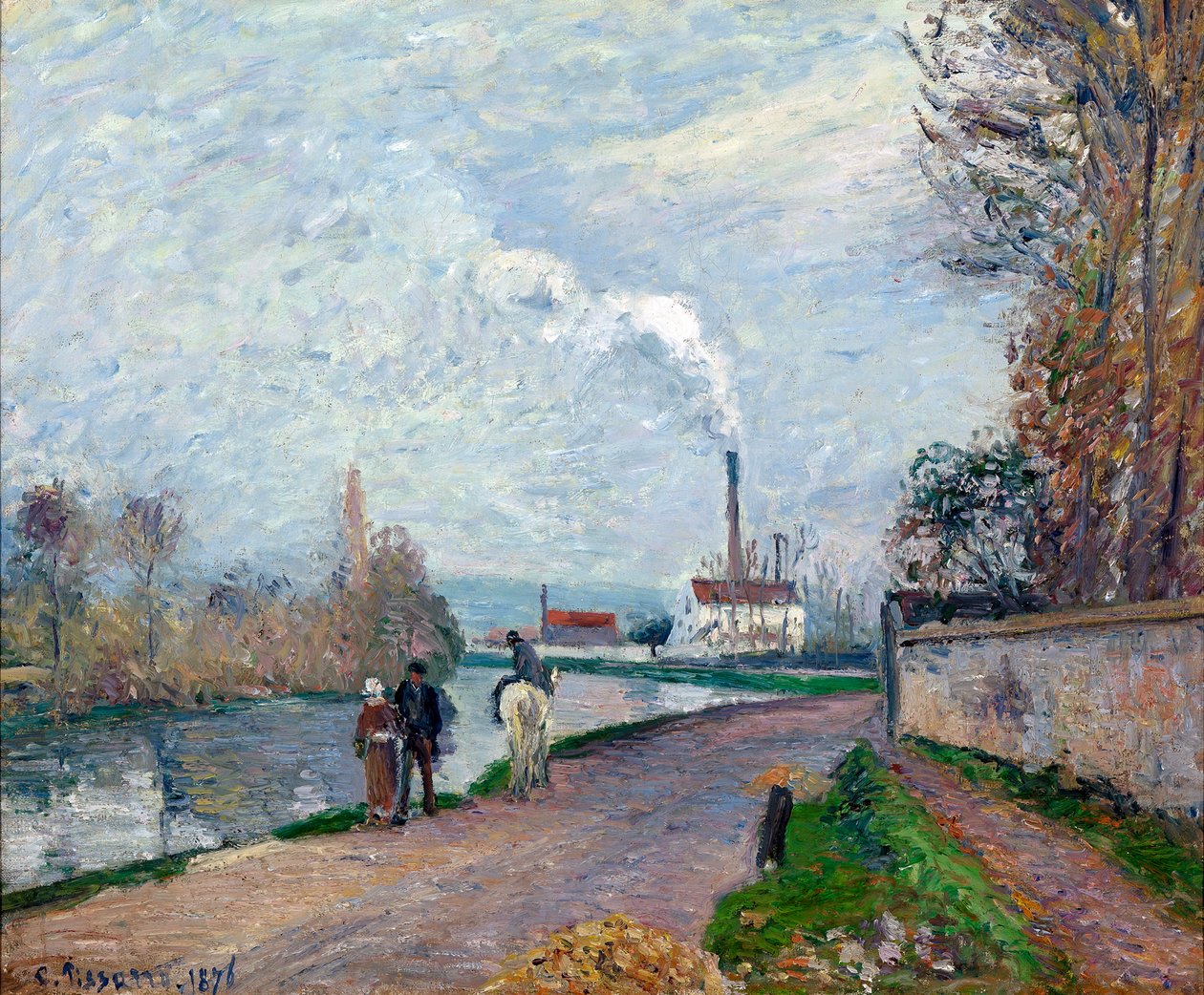 Oise In Pontoise - Camille Pissarro