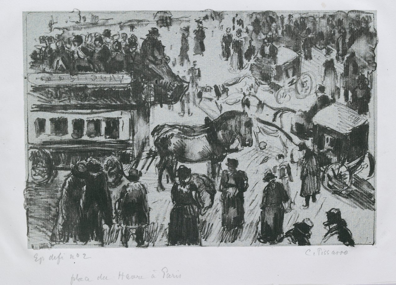 Place du Havre, à Paris, vers 1897 - Camille Pissarro