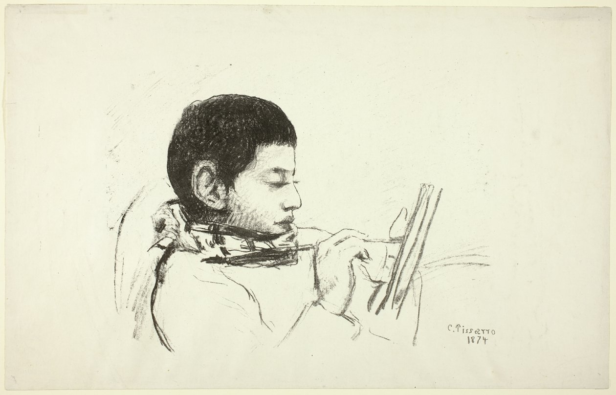 Portrait : Lucien Pissarro - Camille Pissarro