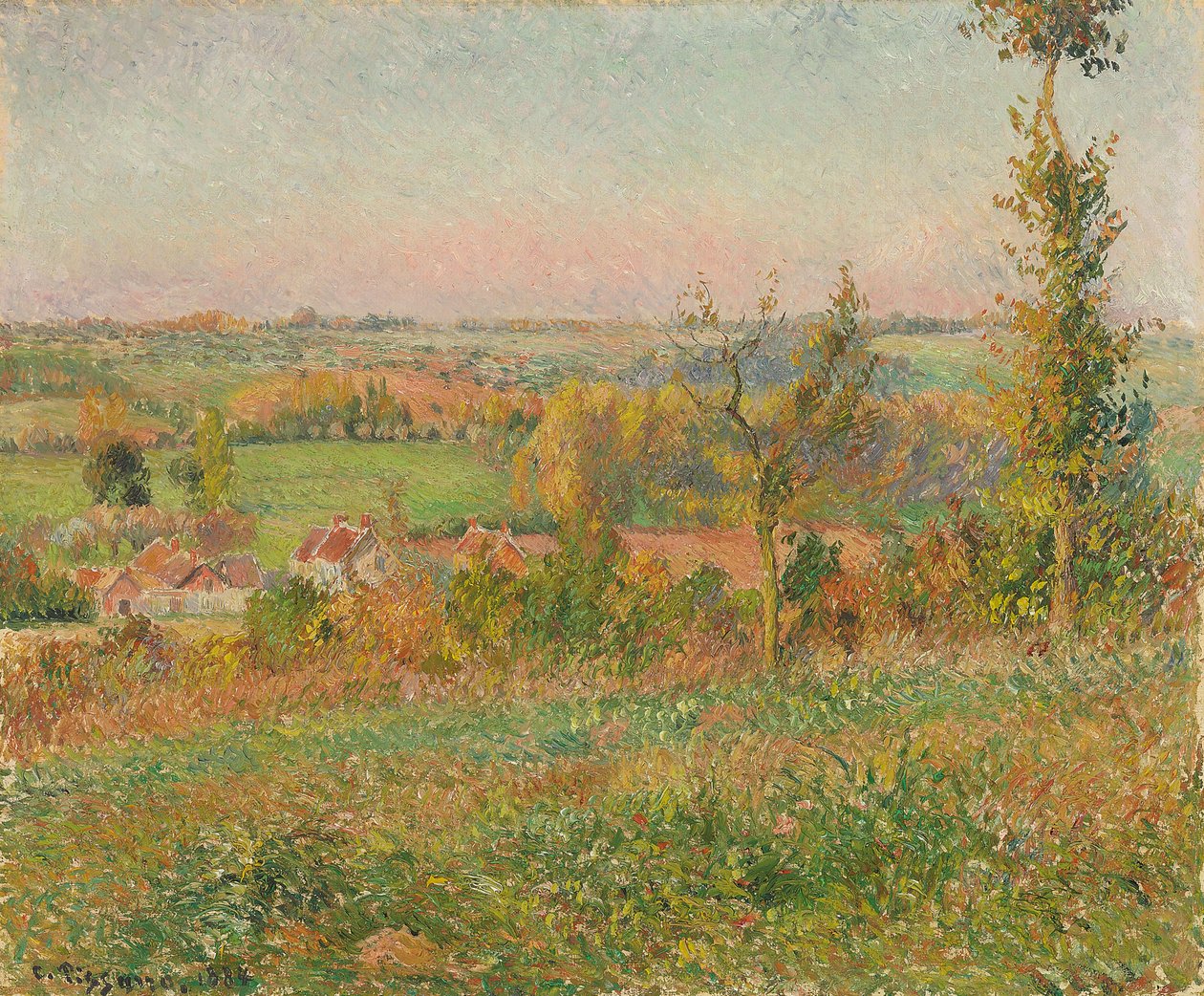 Les coteaux de Thierceville vus de la cavee, environs d